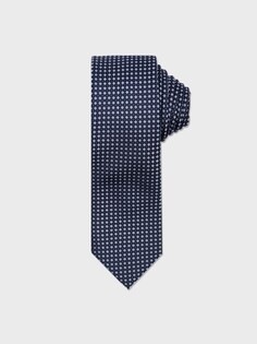 Галстук с контрастным узором синий (148*7.5) 20 Line