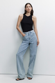 брюки джинсовые женские Джинсы WIDE широкие с высокой посадкой Befree
