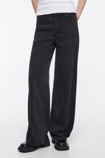 брюки джинсовые женские Джинсы широкие с декоративным швом на штанинах Befree