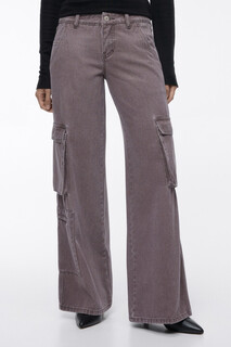 брюки джинсовые женские Джинсы-карго широкие с низкой посадкой Befree