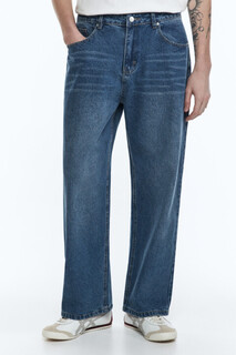 брюки джинсовые мужские Джинсы прямые с вареным эффектом Befree