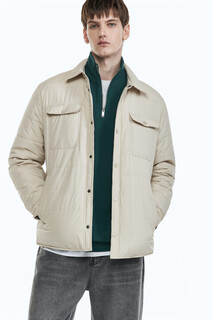 куртка мужская Куртка-рубашка стеганая с нагрудными карманами Befree
