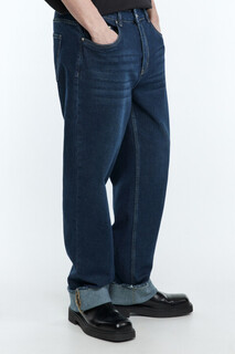 брюки джинсовые мужские Джинсы прямые с широкими подворотами Befree