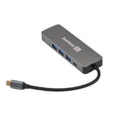 Док-станция ExeGate DUB-31C/PD/H USB Type-C - 3xUSB3.0+PD 60W+HDMI Grey EX293984RUS