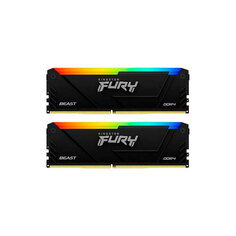 Модуль памяти Kingston Fury Beast Black RGB DDR4 DIMM 3200Mhz PC25600 CL32 - 64Gb (2x32Gb) KF432C16BB2AK2/64
