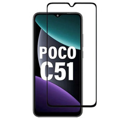 Защитное стекло Pero для Poco C51 Full Glue Black PGFG-XPC51 ПЕРО