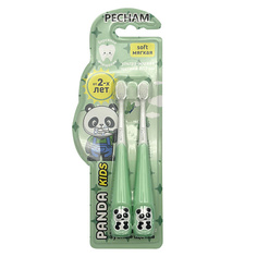 Зубная щетка PECHAM Детская зубная щетка Panda Kids для детей 2-6 лет, набор