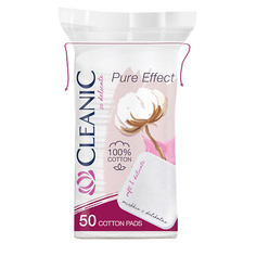 CLEANIC Pure Effect Ватные диски гигиенические квадратные 50.0