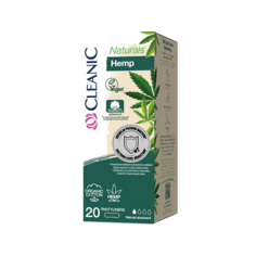 CLEANIC Naturals Organic Cotton&Hemp Прокладки ежедневные 20.0