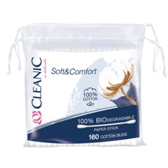 CLEANIC Soft&Comfort Ватные палочки гигиенические пакет 160.0
