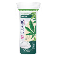 CLEANIC Naturals Hemp Ватные диски гигиенические пилинг 90.0