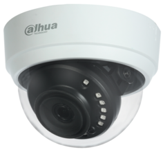 Видеокамера Dahua DH-HAC-D1A21P-0280B купольная HDCVI 2Мп; 1/2.7” CMOS; объектив 2.8мм