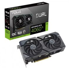 Видеокарта PCI-E ASUS GeForce RTX 4060 Ti Dual OC (DUAL-RTX4060TI-O16G) 16GB GDDR6 128bit 5nm 2310/18000MHz HDMI/3*DP