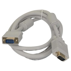 Кабель интерфейсный VGA-VGA Cablexpert 15M/15M CC-PPVGA-6 1.8м, D-sub, тройной экран, феррит.кольца, пакет Gembird