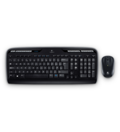 Клавиатура и мышь Wireless Logitech Combo MK330 black, USB (920-003989, 920-003995)