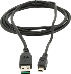 Кабель интерфейсный USB 2.0 Cablexpert AM/miniB 5P CC-5PUSB2D-1M мультиразъем USB, 1 м, к ПК, хабу, AC адаптеру USB любой стороной Gembird