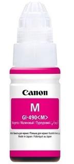 Чернила Canon GI-490 M 0665C001 для PIXMA G1400, G2400, G3400 (70мл) пурпурные