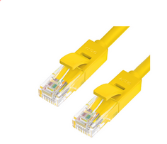 Кабель патч-корд U/UTP 5e кат. 0,5м. GCR GCR-LNC02-0.5m , RJ45, литой (Желтый)