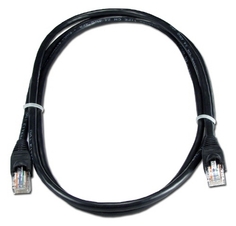 Кабель патч-корд U/UTP 5e кат. 7.5м. GCR GCR-LNC06-7.5m , AWG24, RJ45, литой (Черный), пластик пакет