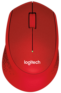 Мышь Wireless Logitech M330 Silent Plus 910-004911 red, USB, 1000dpi