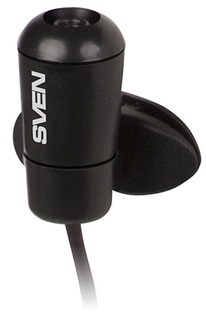 Микрофон Sven MK-170 SV-014858 3.5 мм Jack, черный, на клипсе