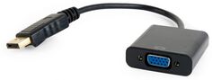 Переходник Cablexpert DisplayPort - VGA A-DPM-VGAF-02 20M/15F, кабель 15 см, пакет
