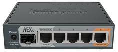 Роутер Mikrotik RB760iGS hEX S,Level 4, MT7621A 2 ядра, 5х1 Гбит/с LAN,1хSFP, 880Мгц,ОЗУ 256,ПЗУ 16 FLASH, 1хUSB