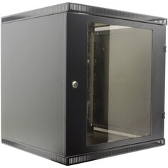Шкаф настенный 19", 12U NT WALLBOX 12-65 B 084558 черный, 600*520, дверь стекло-металл