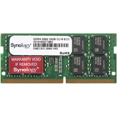 Модуль памяти Synology D4ECSO-2666-16G 16 GB DDR4-2666 SO-DIMM Module Kit (for expanding FS1018, DS3617xs, DS3018xs, DS2419+, DS1819+, DS1618+, RS820R