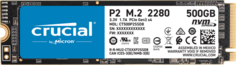 Накопитель SSD M.2 2280 Crucial CT500P2SSD8 P2 500GB PCIe Gen 3 x4 NVMe 2300/940MB/s