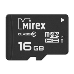 Карта памяти 16GB Mirex 13612-MCSUHS16 microSDHC Class 10 UHS-I
