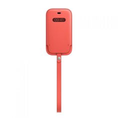 Чехол Apple Leather Sleeve with MagSafe MHMN3ZE/A для iPhone 12 mini, pink citrus