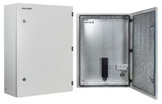 Шкаф Телеком-Мастер Мастер 5 УТП + уличный навесной 600х800х300 (ШхВхГ) IP 66 с защитным реле от "холодного пуска"