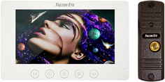 Комплект Falcon Eye KIT- Cosmo видеодомофон: дисплей 7" TFT + Вызывная видеопанель: разрешение 900 ТВл, накладная,