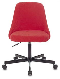 Кресло офисное Бюрократ CH-340M/VELV88 цвет красный Velvet 88 крестовина металл