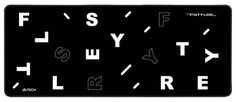 Коврик для мыши A4Tech FStyler FP75 черный/белый 1599394