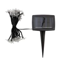 Светильник Lamper 602-270 каскад Ночной букет LED 4 м с выносной солнечной панелью 2 м и аккумулятором, теплое белое свечение