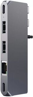 Концентратор Satechi Pro Hub Mini ST-UCPHMIM USB Type-C/USB 4, 2*USB 3.0, mini Jack, серый