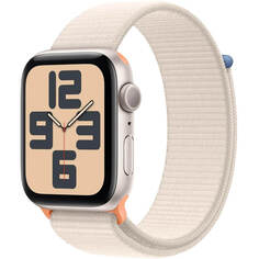 Смарт-часы Apple Watch SE 44 мм 2023 сияющая звезда, плетёный ремешок