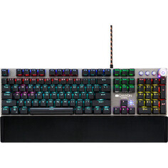 Клавиатура Canyon Wired Gaming Keyboard,Black 104 mechanical switches,60 million times key life, 22 types of lights,Removable (CND-SKB7-RU)