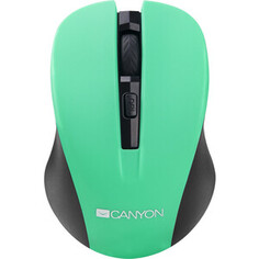 Мышь Canyon CNE-CMSW1G мышь, цвет - зеленый, беспроводная 2.4 Гц, DPI 800/1000/1200 DPI, 3 кнопки и колесо прокрутки, прор (CNE-CMSW1G)