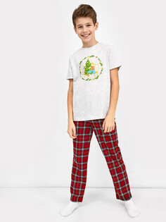Комплект для мальчиков (футболка и брюки в красную клетку) Mark Formelle