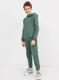 Теплое худи серо-зеленого цвета для мальчиков Mark Formelle