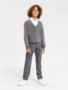 Брюки для мальчиков серые с паттерном Mark Formelle