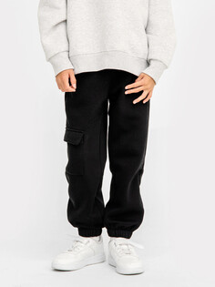 Черные брюки-джоггеры с накладным карманом для мальчиков Mark Formelle