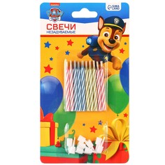 Набор свечей незадуваемые для торта, 10 шт, щенячий патруль PAW Patrol