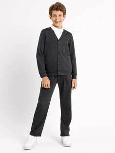 Школьные брюки для мальчиков в цвете черно-серая Mark Formelle
