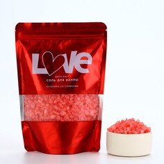 Соль для ванны just love, 330 гр, аромат клубника со сливками NO Brand