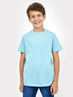 Однотонная свободная футболка мятного цвета для мальчиков Mark Formelle