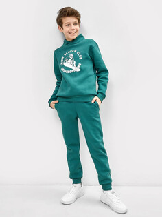 Брюки для мальчиков теплые в темно-зеленом цвете Mark Formelle